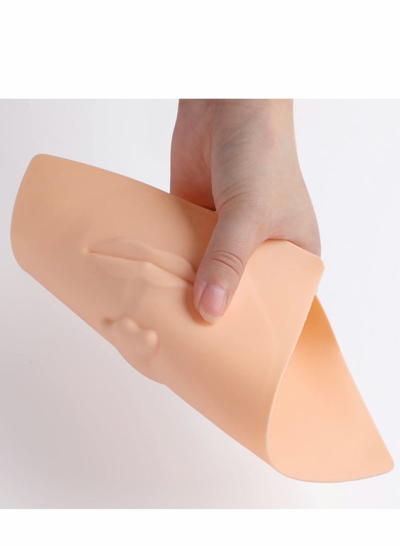10pcs Silicone Makeup Practice Skin for Face - Ideal for Artists & Students, Durable & Realistic Training - Image 3