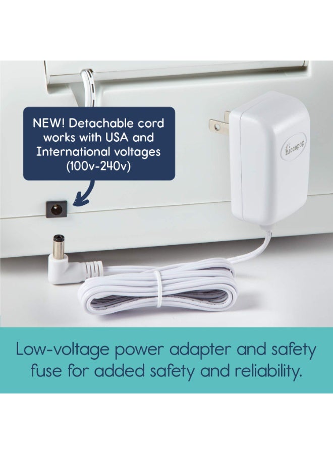 Hiccapop Baby Wipe Warmer and Baby Wet Wipes Dispenser | Baby Wipes Warmer for Babies | Diaper Wipe Warmer with Changing Light, White - Image 3