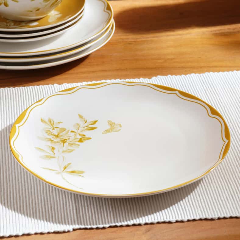 Pan Home طقم عشاء بورسلين فورسيثيا 12 قطعة - أصفر - Image 2