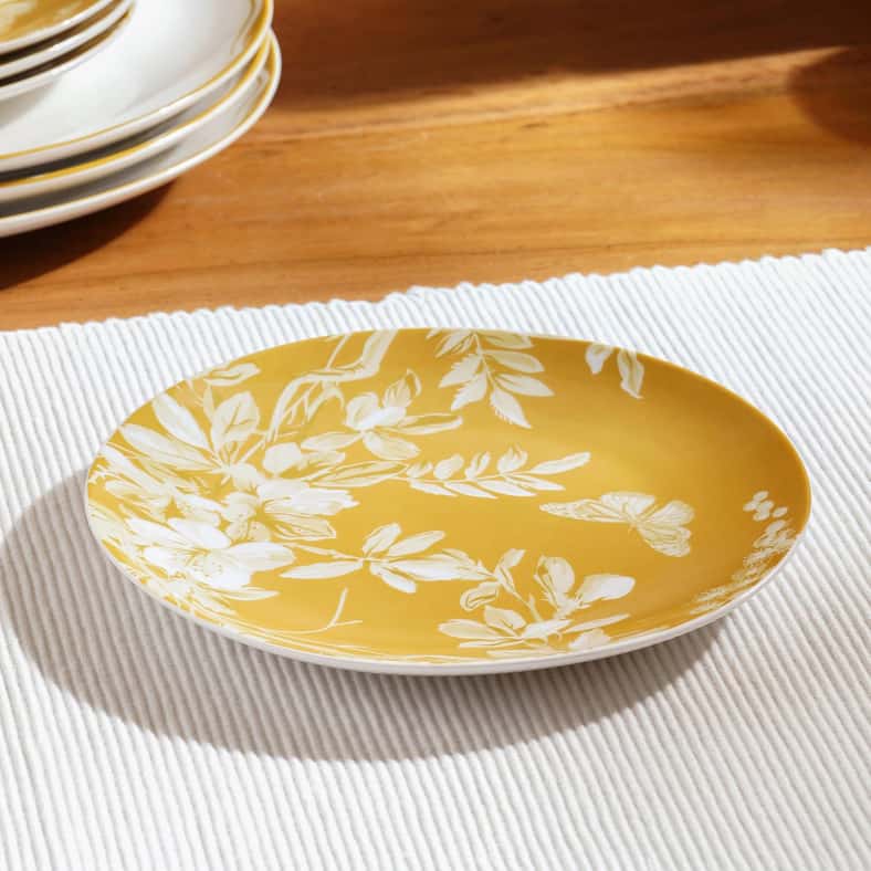 Pan Home طقم عشاء بورسلين فورسيثيا 12 قطعة - أصفر - Image 4