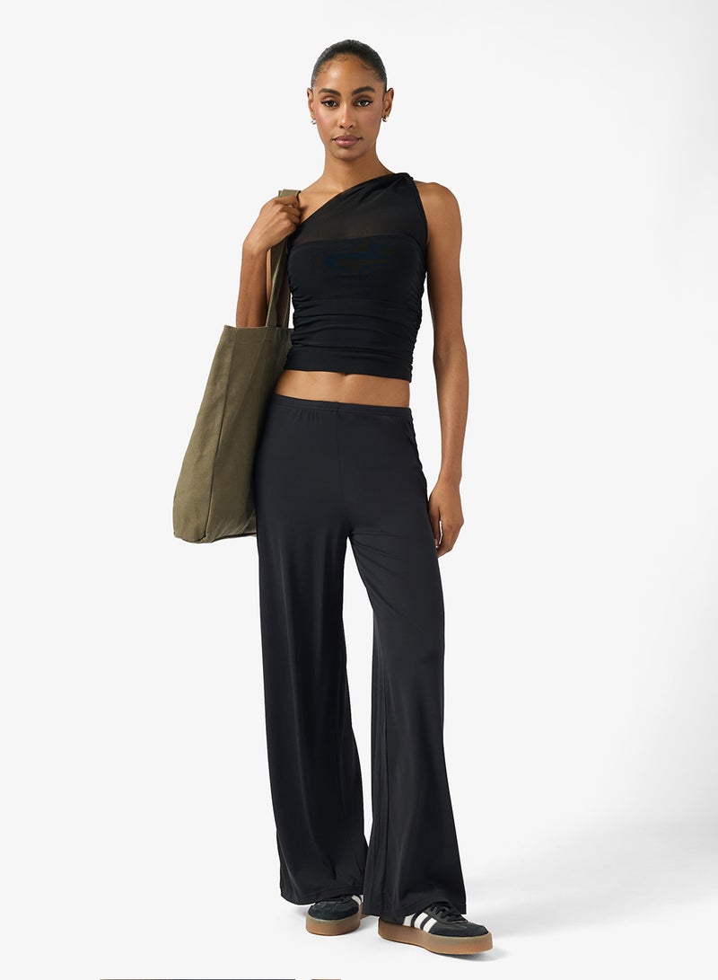 FRWD One Shoulder Mesh Detail Training Top - Image 4