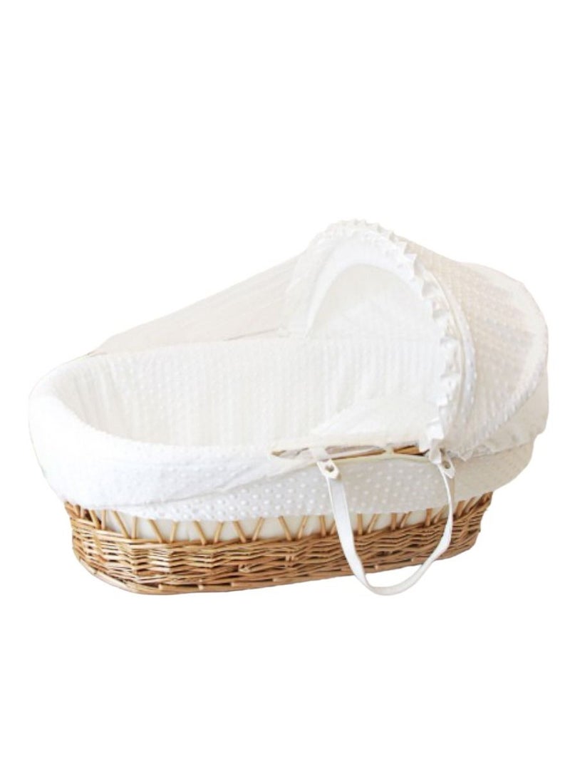 BABYCARA - Baby Birth Cradle Moses Basket Bamboo with Mosquito Net - Image 1