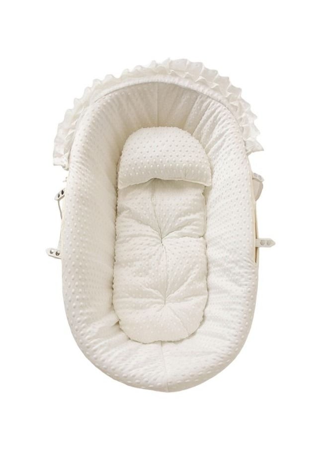 BABYCARA - Baby Birth Cradle Moses Basket Bamboo with Mosquito Net - Image 1