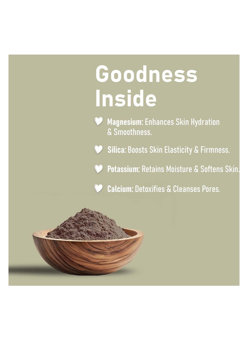 minature Moroccan Rhassoul Clay (Nude) Powder | Ghassoul | mi nature | Skin care mask for deep cleansing,nourishing | Soaps, cosmetics, and bathing products| Hair Cleanser | 227g(8oz)  - Image 2