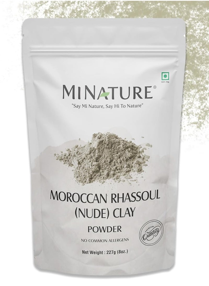 minature Moroccan Rhassoul Clay (Nude) Powder | Ghassoul | mi nature | Skin care mask for deep cleansing,nourishing | Soaps, cosmetics, and bathing products| Hair Cleanser | 227g(8oz)  - Image 1