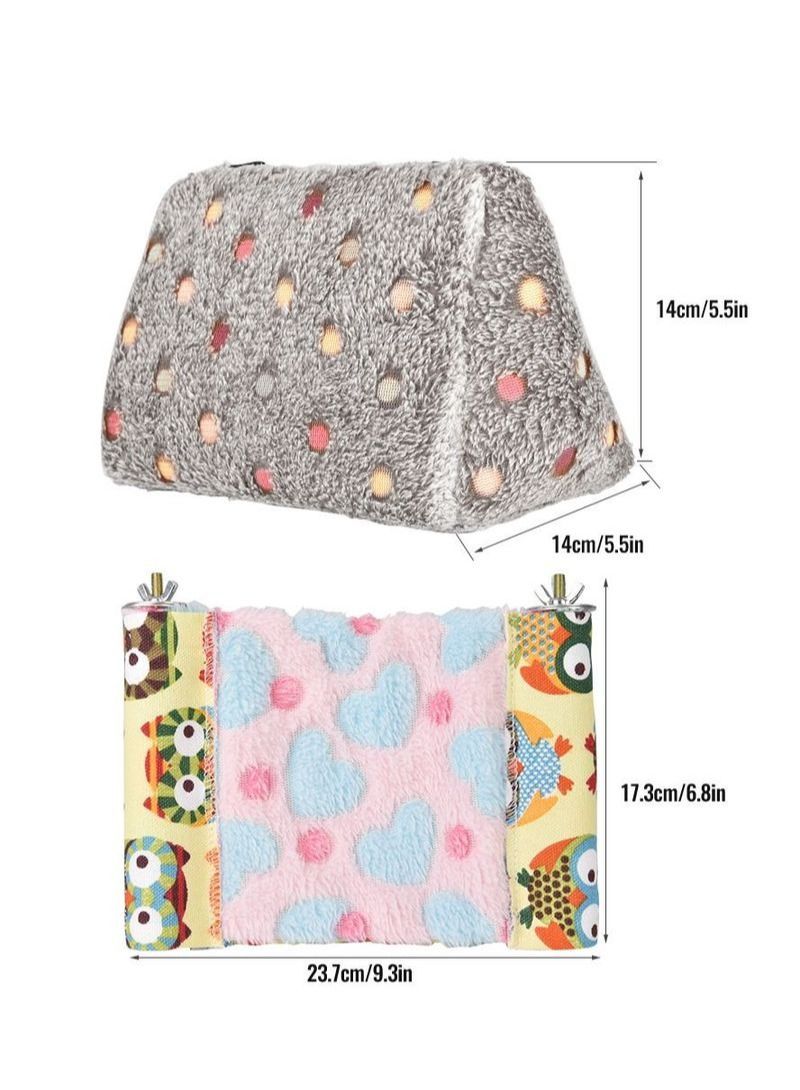 NIBEMINENT 2-Piece Parrot Cotton Nest Bird Nest Platform - Image 2