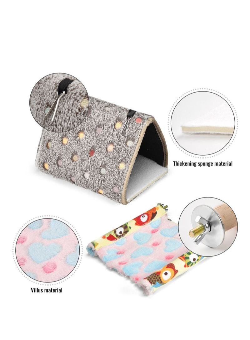 NIBEMINENT 2-Piece Parrot Cotton Nest Bird Nest Platform - Image 3