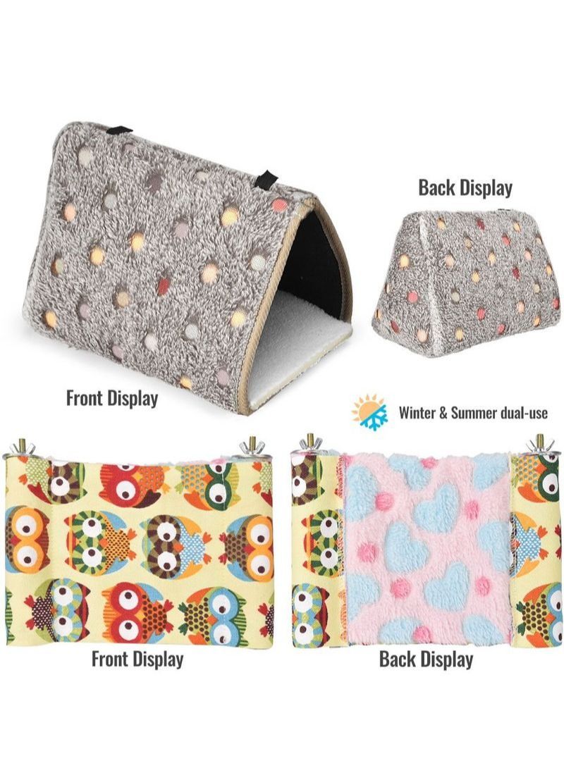 NIBEMINENT 2-Piece Parrot Cotton Nest Bird Nest Platform - Image 5