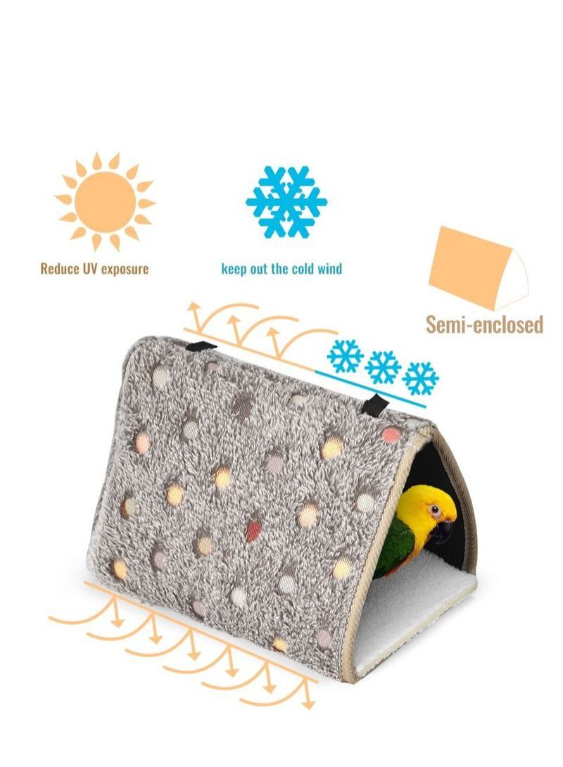 NIBEMINENT 2-Piece Parrot Cotton Nest Bird Nest Platform - Image 4