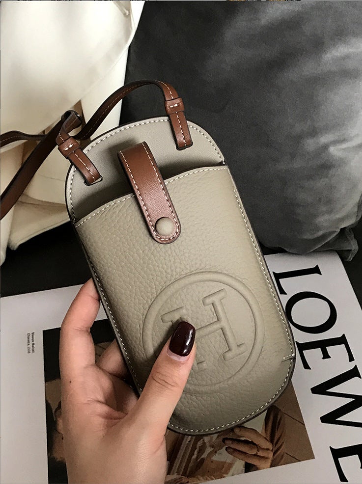 Mobile Phone Bag Crossbody Small Bag Women'S Shoulder Style Foreign Style High-End Summer Small And Exquisite Genuine Leather Lightweight - Image 2
