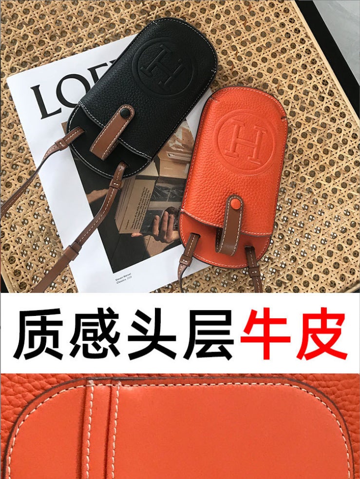Mobile Phone Bag Crossbody Small Bag Women'S Shoulder Style Foreign Style High-End Summer Small And Exquisite Genuine Leather Lightweight - Image 5