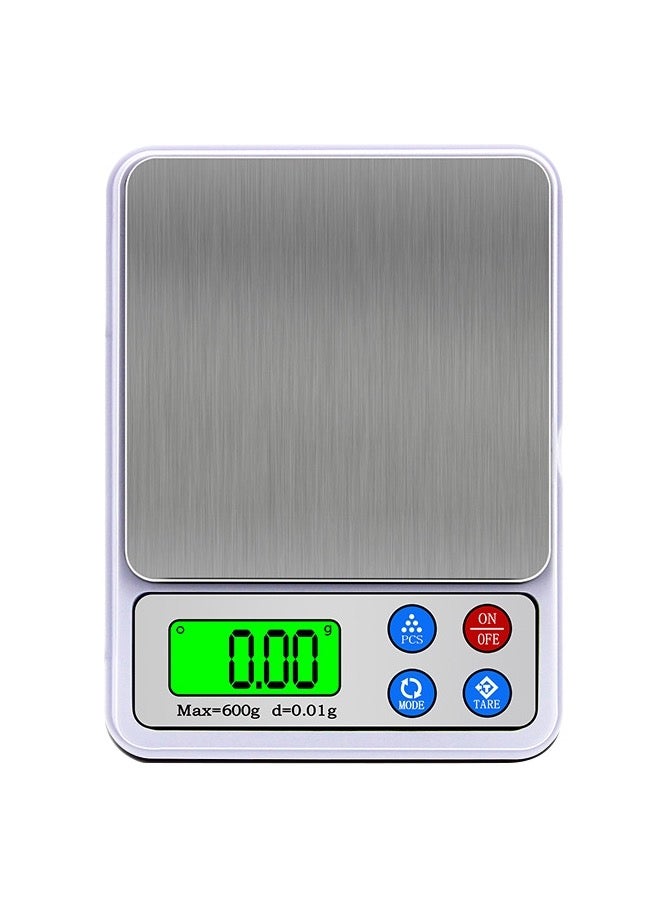 Generic MH-555 600g x 0.01g High Accuracy Digital Electronic Portable Kitchen Scale Balance Device with 2.2 inch LCD Screen  - Image 1