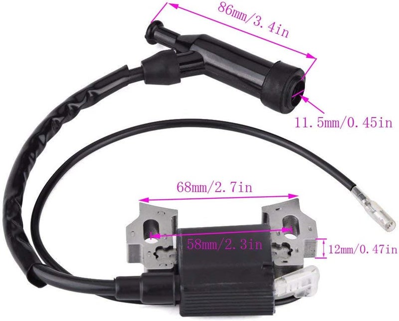 TOPEMAI مجموعة ملف الإشعال TOPEMAI لهوندا GX120 GX160 GX200 مع شمعات الإشعال وفلتر الهواء - Image 4