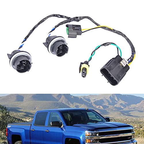 Getfarway حزمة أسلاك المصابيح الأمامية Getfarway 645745 15841609 25962806 متوافقة مع شيفروليه سيلفرادو 1500 2500 3500 2008-2014، استبدال 645745 15841609 25962806 توصيل وتشغيل - Image 1