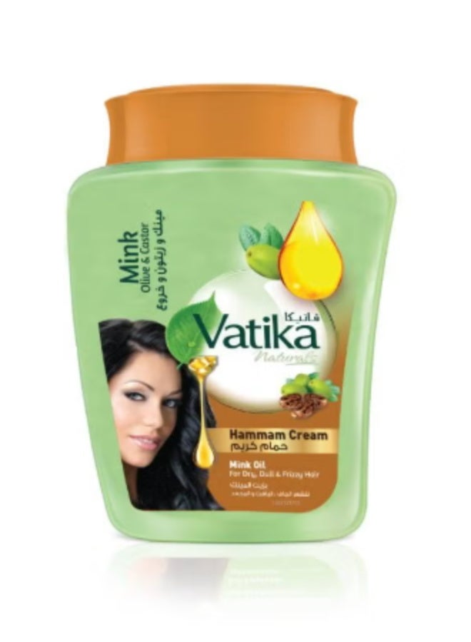 Generic Hair Hammam Cream With Olive Oil and Castor Oil 225g Deep Conditioning Hair Mask For Dry Dull And Frizzy Hair Intense Moisture Scalp Treatment Vitalizer