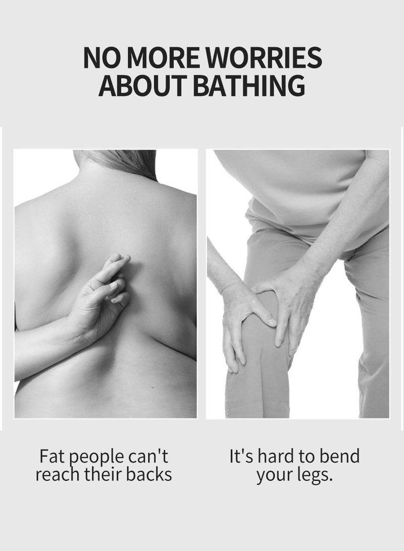 BEIRUI حصيرة استحمام لفرك القدمين 2 قطعة، أداة سحرية لفرك القدمين والظهر، فرشاة استحمام، حصيرة تدليك ثابتة للقدم، حصيرة معلقة على الحائط لتخفيف التعب والألم - Image 5