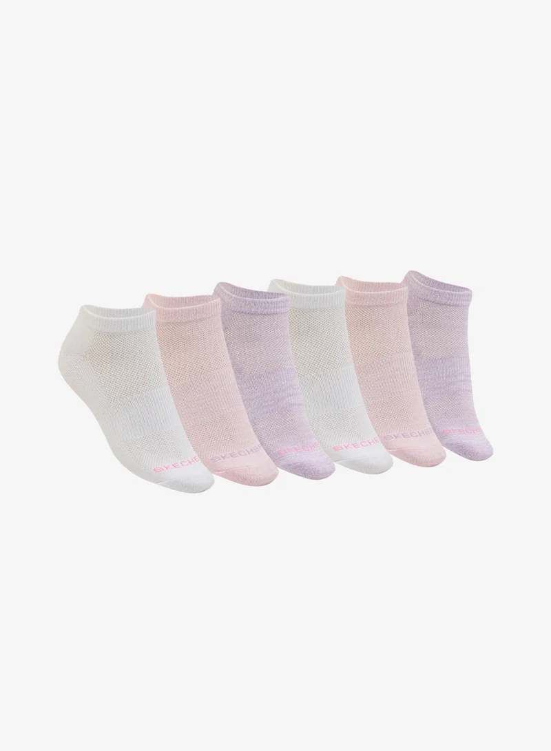 6 Pack Terry No Show  Socks