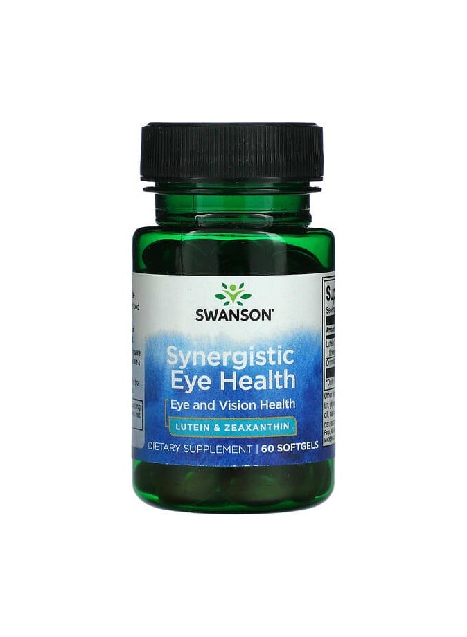 SWANSON Synergistic Eye Health, Eye And Vision, 60 Softgels