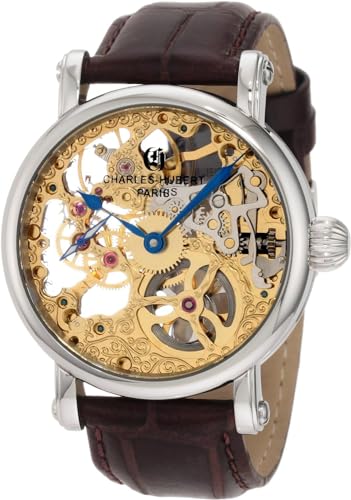 Charles Hubert Paris Charles-Hubert, Paris Men's 3887-A Premium Collection Stainless Steel Mechanical Watch - Image 3