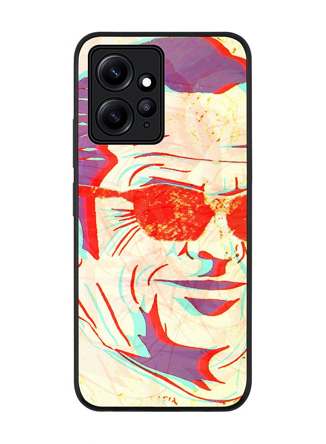 Stylizedd Rugged Black edge case for Redmi Note 12 4G Slim fit Soft Case Flexible Rubber Edges Anti Drop TPU Gel Thin Cover - Shining Glasses - Image 1