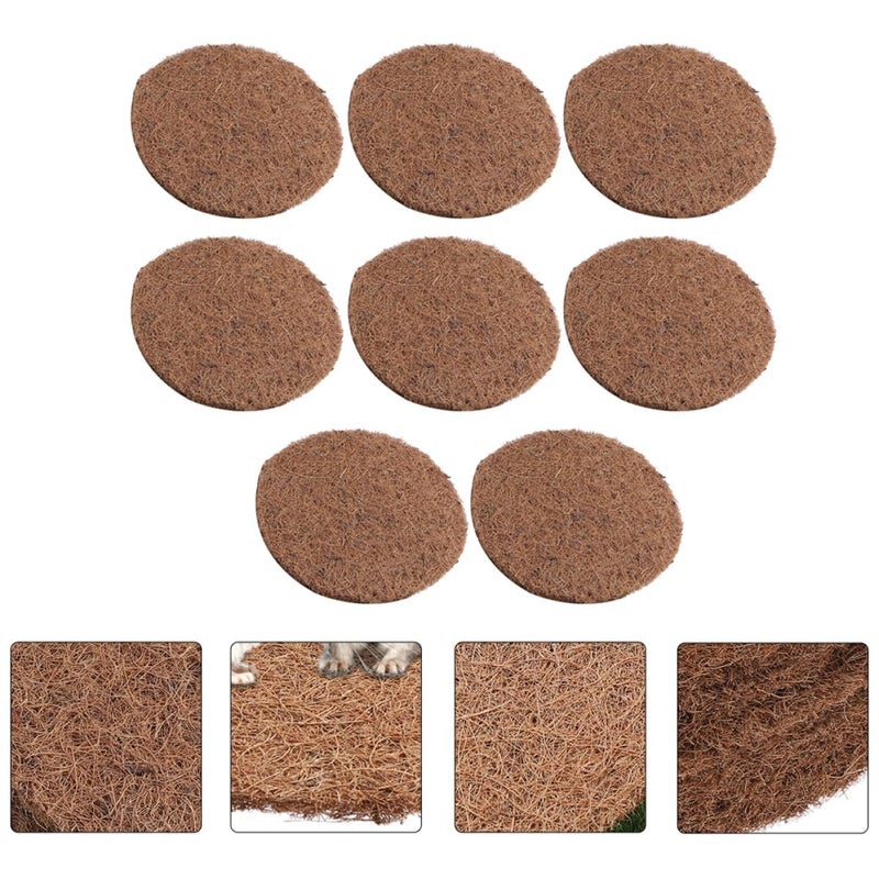 Natural Brown Pigeon Nest Pads 8Pcs Eco Friendly Bird Nest Liners 20Cm Diameter - Image 4