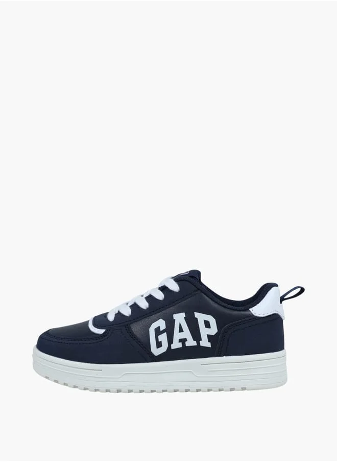 GAP Boys' Logo Print Sneakers with Lace-Up Closure - BOSTON III