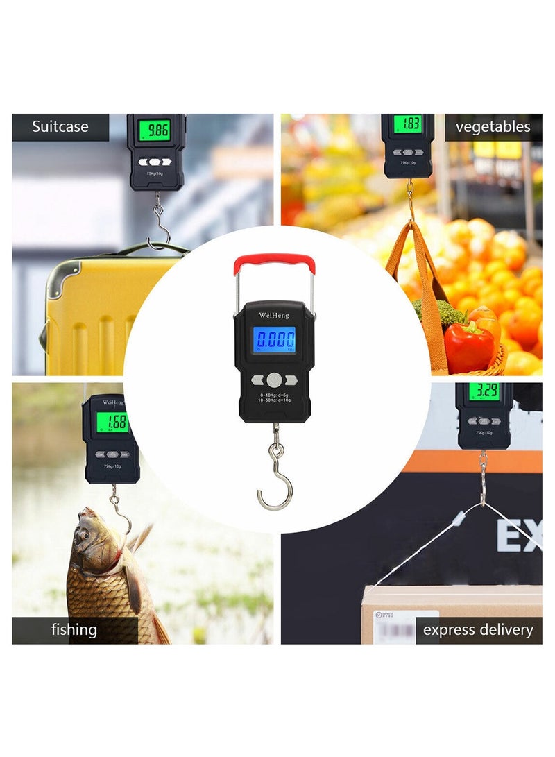 وي هانج ميزان حقائب السفر المحمول مع خطاف تعليق - 50 كجم - Image 4