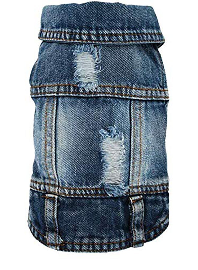 Loquat Companet Dog Jeans Jacket Blue X-Large - Image 1