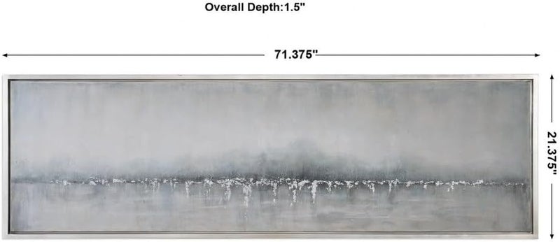 Uttermost Tides Edge  7138 inch Abstract Art  2138 inches wide by 15 inches deep  - Image 4