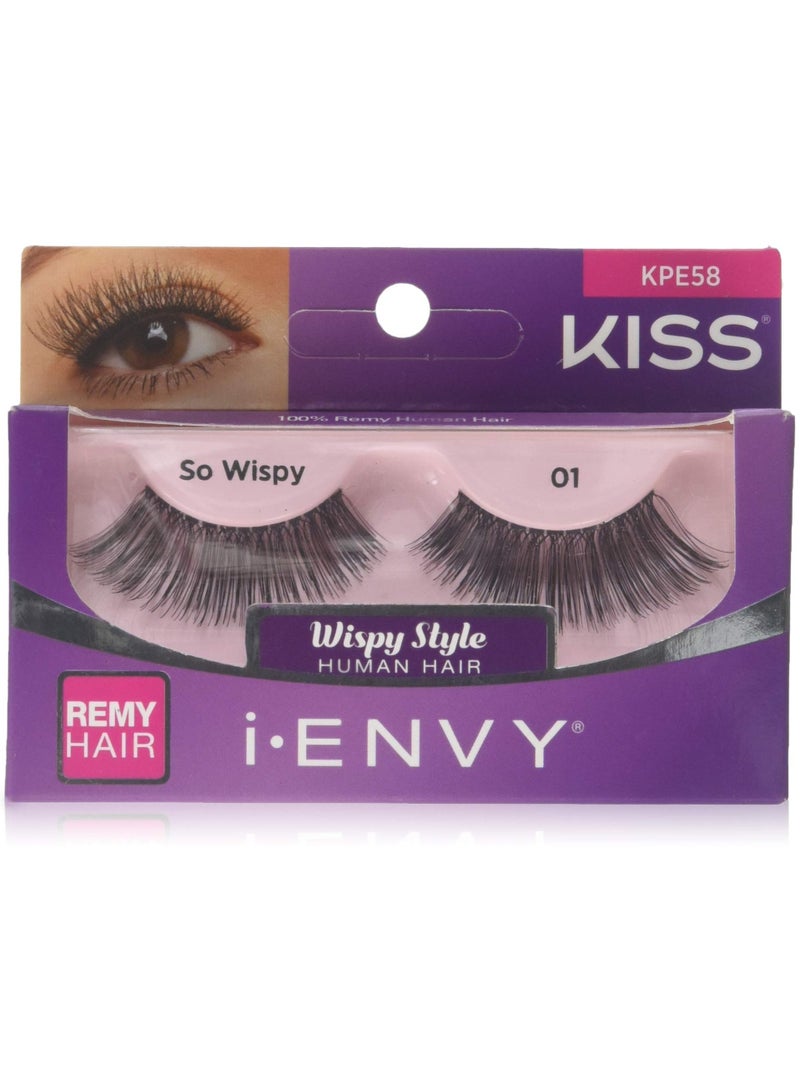 KISS So Wispy Wispy Style Human Hair 01 KPE58