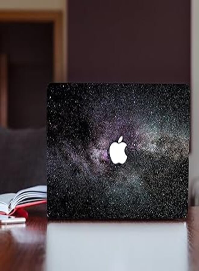 Generic Mini MacBook Decal with Luminous Apple Icon 33x23 Inch, Removable Mini MacBook Decal, Exterior Protective Sticker, Multi Color - 6221243361077