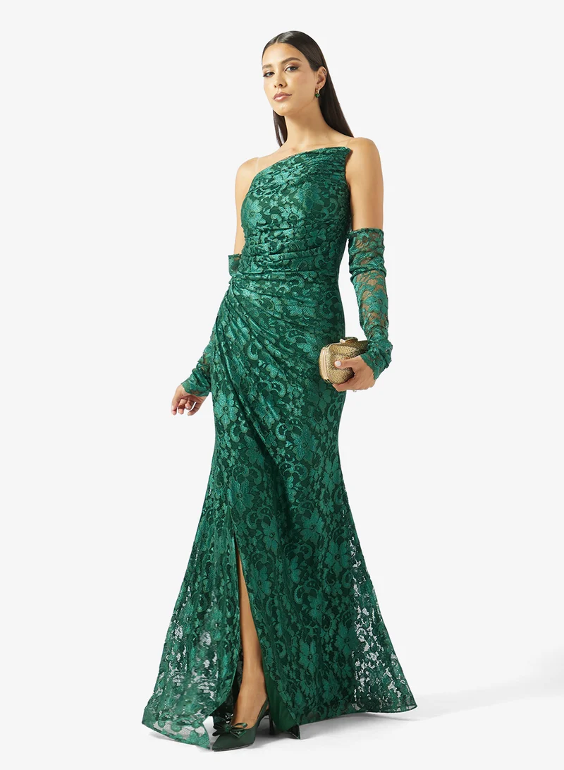 Akadia Fashion  CURVED BUST DANTEL DRESS for Women | Best Price UAE