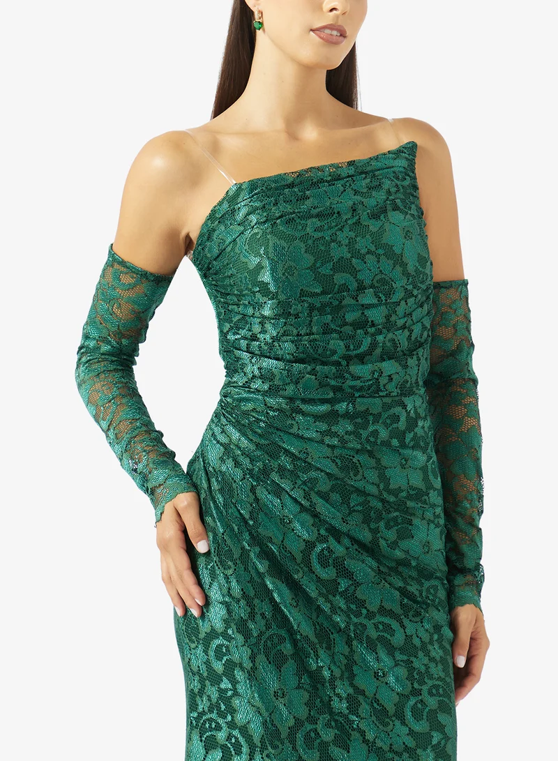 Akadia Fashion  CURVED BUST DANTEL DRESS for Women | Best Price UAE