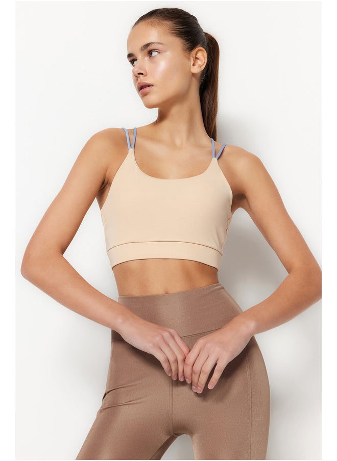 trendyol Ecru Supported/Styling Back Rope Strap Knitted Sports Bra THMSS23SS00038  - Image 5