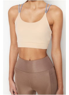 trendyol Ecru Supported/Styling Back Rope Strap Knitted Sports Bra THMSS23SS00038  - Image 3