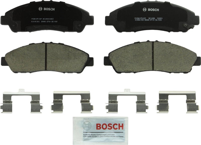 BOSCH BC1280 QuietCast Premium Ceramic Disc Brake Pad Set - Compatible with Select Acura MDX, ZDX; Honda Pilot; FRONT - Image 1