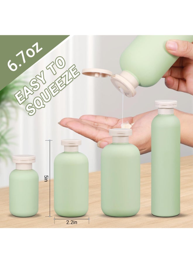 ASEVAT 67 oz Plastic Leak Proof Travel Bottles for Toiletries Plastic Travel Size Containers Shampoo and Conditioner Bottles Refillable Squeeze Bottle for Lotion Body Wash 3Pcs - Image 4