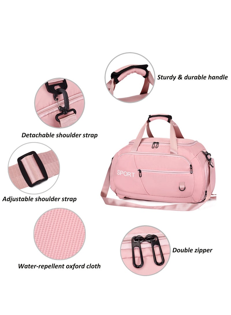 Sports Gym Bag, Large Capacity Carry-on Luggage with Shoes Compartment, Bag Weekender Overnight Travel Bag Swimming & Yoga Duffle Bag - Image 2