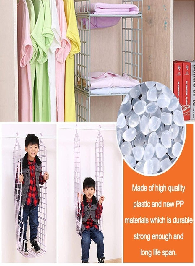 TRENDERA | 5 Layer Folding Clothes Storage Racks | Dormitory Closet | for Students Wardrobe Shelves Hanging Organizer Storage Holders & Racks | White | - Image 5