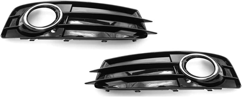 متوافق مع سيارة أودي A3 Sportback 8P S-Line للفترة 2009-2012، لغطاء إطار مصابيح الضباب الأمامية والخلفية، مزود بإطار معدني بلمسات كرومية (رقم المنتج: 8P0807682AF، 8P0807681AF - الجانب الأيسر). - Image 3