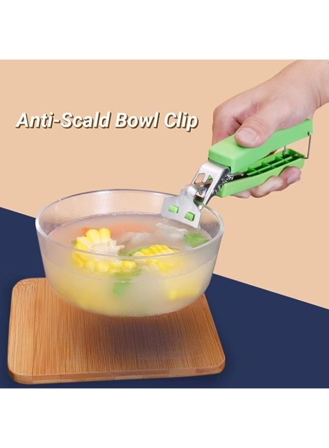 Scald Clip Bowl Gripper Clamp Stainless Steel Pan Gripper-slip for Lifting Hot Bowl Pot Pan Dish  - Image 3