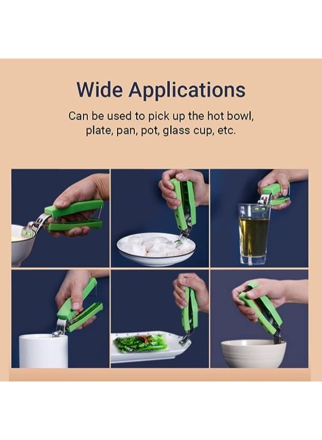 Scald Clip Bowl Gripper Clamp Stainless Steel Pan Gripper-slip for Lifting Hot Bowl Pot Pan Dish  - Image 4