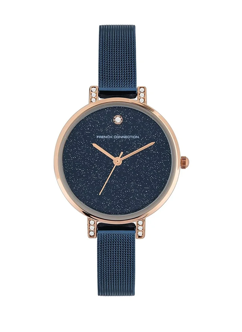 French Connection French Connection Analog Dial Women's Watch, Navy Blue, strap