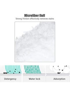 Generic 6-pack wiping cloth set for replacing Karchers SC2/SC3/SC4/SC5 ultra-fine fiber wiping cloth accessories (for Karchers 3 cloth nozzle cover and for Karchers 3 ultra-fine fiber wiping cloth), steam mop cloth cover - white  - Image 4