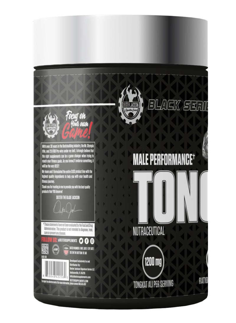 DEXTER JACKSON Black Series Male Performance Tongkat Ali 1200mg - Advanced Supplement for Strength, Stamina, and Vitality (60 Capsules)  - Image 2