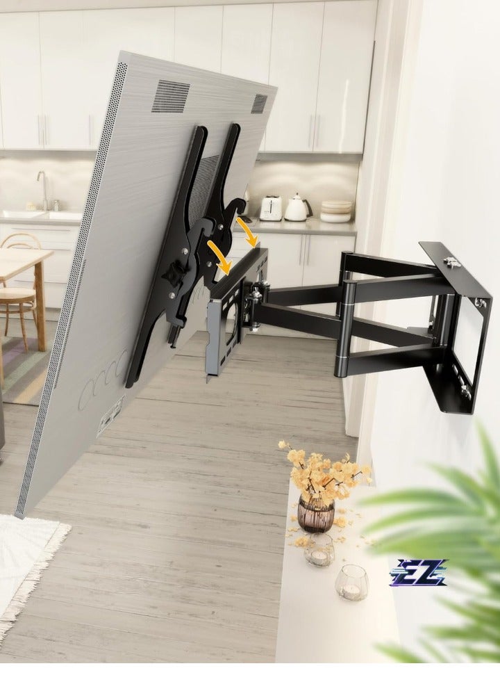 ELTRAZONE TV Bracket Tilt Swivel approx 32-65 Inch for LED LCD OLED Curved and Flatscreens R28 Wall Mount Universal for VESA 200x200-400x400 - Image 2