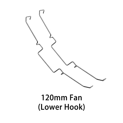 DGHAOP 4pcs Computer Mainboard CPU Radiator Fan Fixing Clip Computer Cooling Accessories, 12CM Wire Buckle Lower Hook Type - Image 2