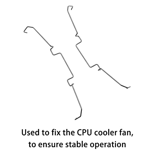 DGHAOP 4pcs Computer Mainboard CPU Radiator Fan Fixing Clip Computer Cooling Accessories, 12CM Wire Buckle Lower Hook Type - Image 3