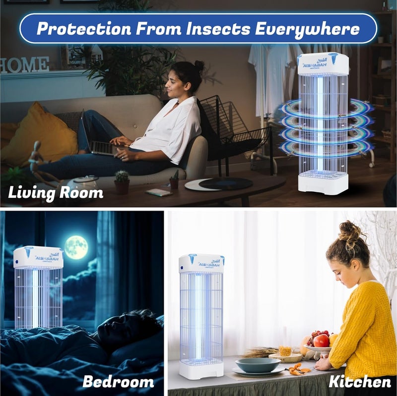 Alshabah Original Mosquito Killer, 3800V Smart Killer Mosquito Lamp with 15W UV Light, High Powered Insect Killer for Indoor, Kitchen, Patio, Backyard - Image 5