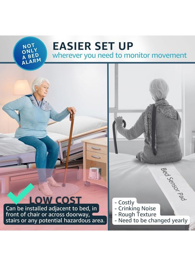 SYNLETT Bed Alarm with 2 Wireless Motion Sensors, Indoor Fall Prevention Alarm for Elderly, Dementia Monitoring, Elderly Patient, Bell - Image 5